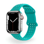 Correa Apple Watch de silicona perforada, diseño panal transpirable, modelo Yara