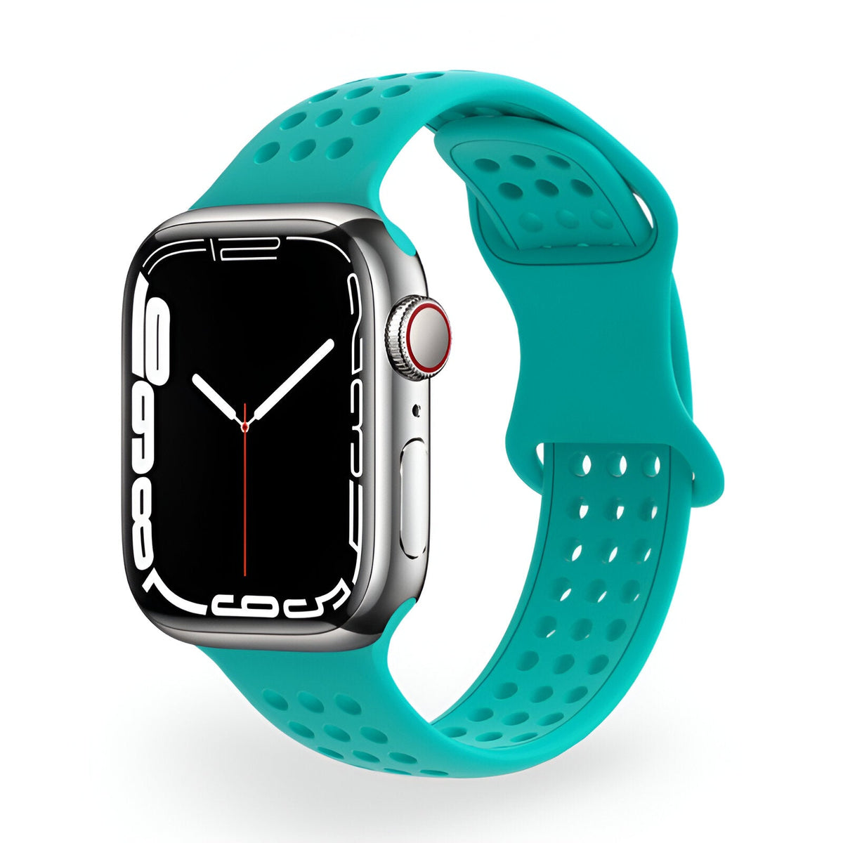 Correa Apple Watch de silicona perforada, diseño panal transpirable, modelo Yara