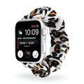 Correa Apple Watch tipo scrunchie, tela elástica con motivos, para mujer, modelo Jynara