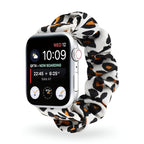 Correa Apple Watch tipo scrunchie, tela elástica con motivos, para mujer, modelo Jynara
