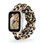 Correa Apple Watch tipo scrunchie, tela elástica con motivos, para mujer, modelo Jynara