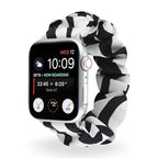 Correa Apple Watch tipo scrunchie, tela elástica con motivos, para mujer, modelo Jynara