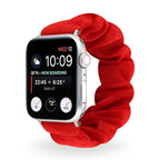 Correa Apple Watch estilo scrunchie de tela elástica, motivos variados, para mujer, modelo Nyssara