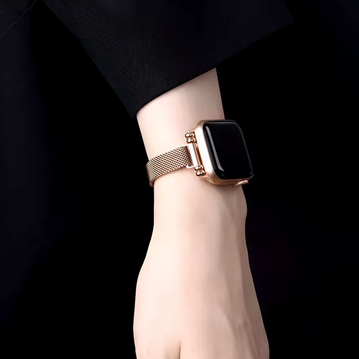 Correa Apple Watch, malla milanesa, para mujer, modelo Walida
