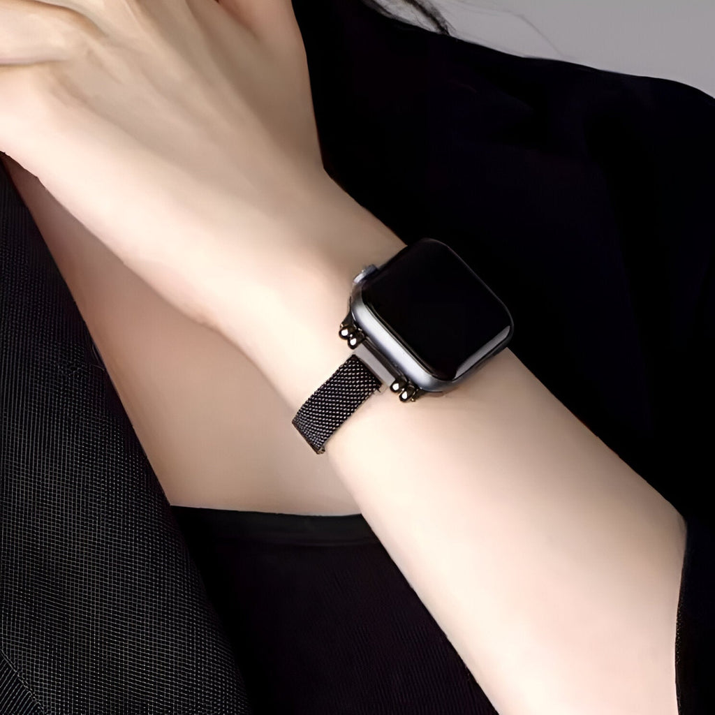 Correa Apple Watch, malla milanesa, para mujer, modelo Walida