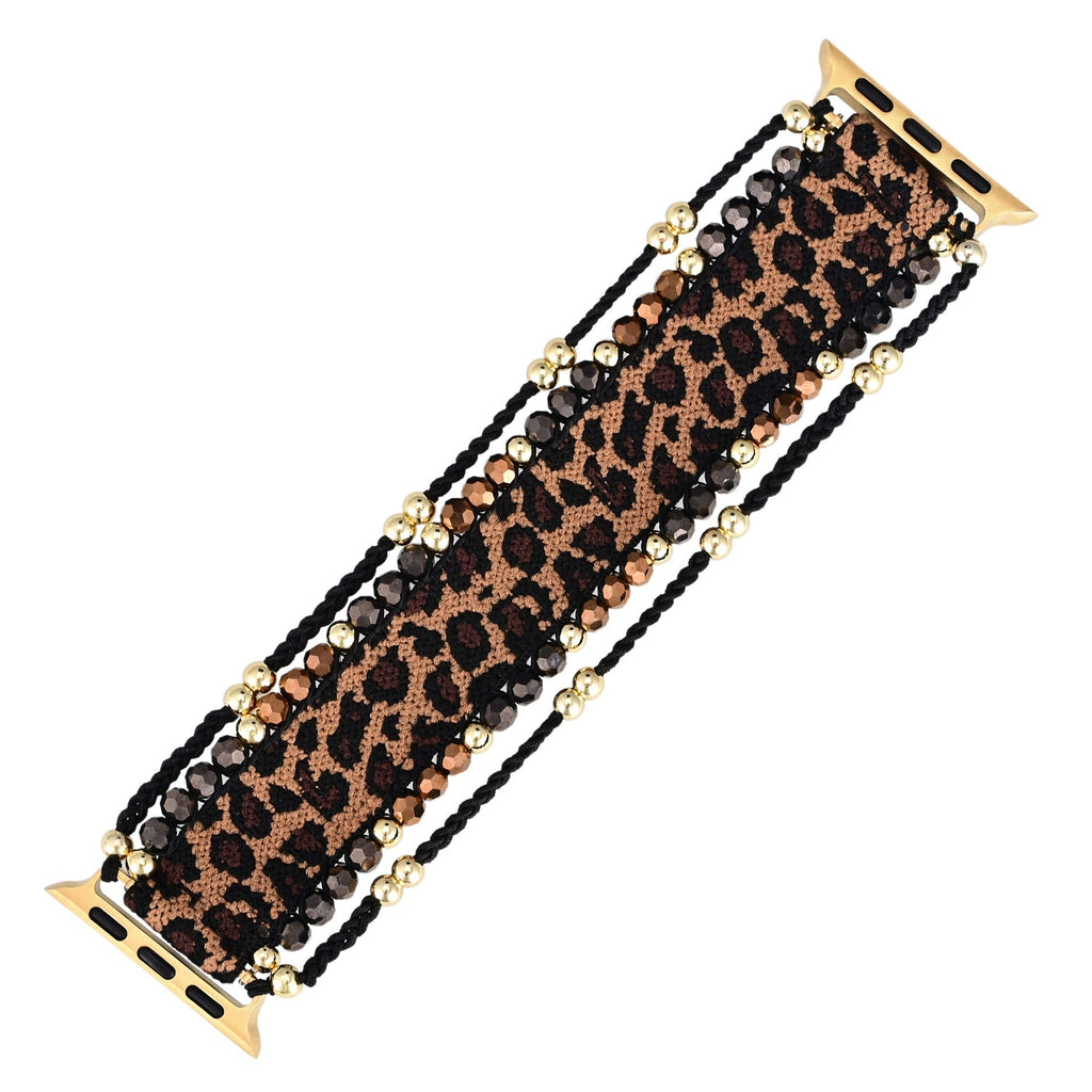 Correa Apple Watch, motivo leopardo, para mujer, modelo Cira