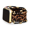 Correa Apple Watch, motivo leopardo, para mujer, modelo Cira