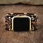 Correa Apple Watch, motivo leopardo, para mujer, modelo Cira