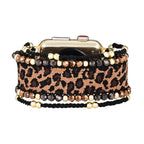 Correa Apple Watch, motivo leopardo, para mujer, modelo Cira