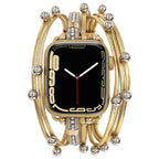 Correa Apple Watch, multicapa, con perlas, para mujer, modelo Sérine