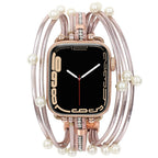 Correa Apple Watch, multicapa, con perlas, para mujer, modelo Sérine