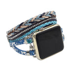 Correa Apple Watch, multicapa, motivo floral, para mujer, modelo Lonia