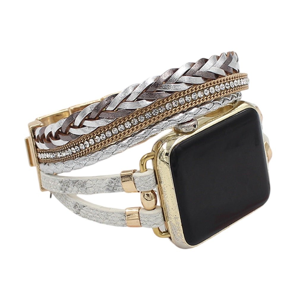 Correa Apple Watch, multicapa, motivo floral, para mujer, modelo Lonia