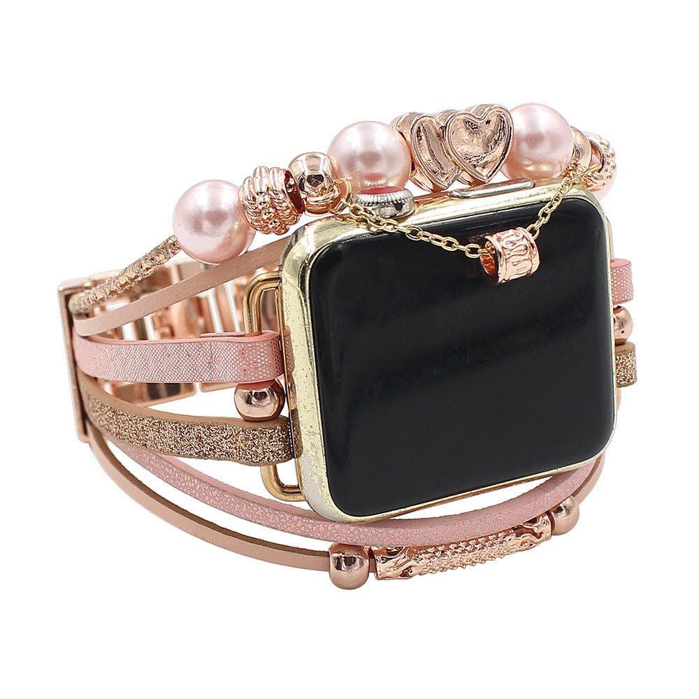 Correa Apple Watch, multicapa, multicolgantes, para mujer, modelo Fidi