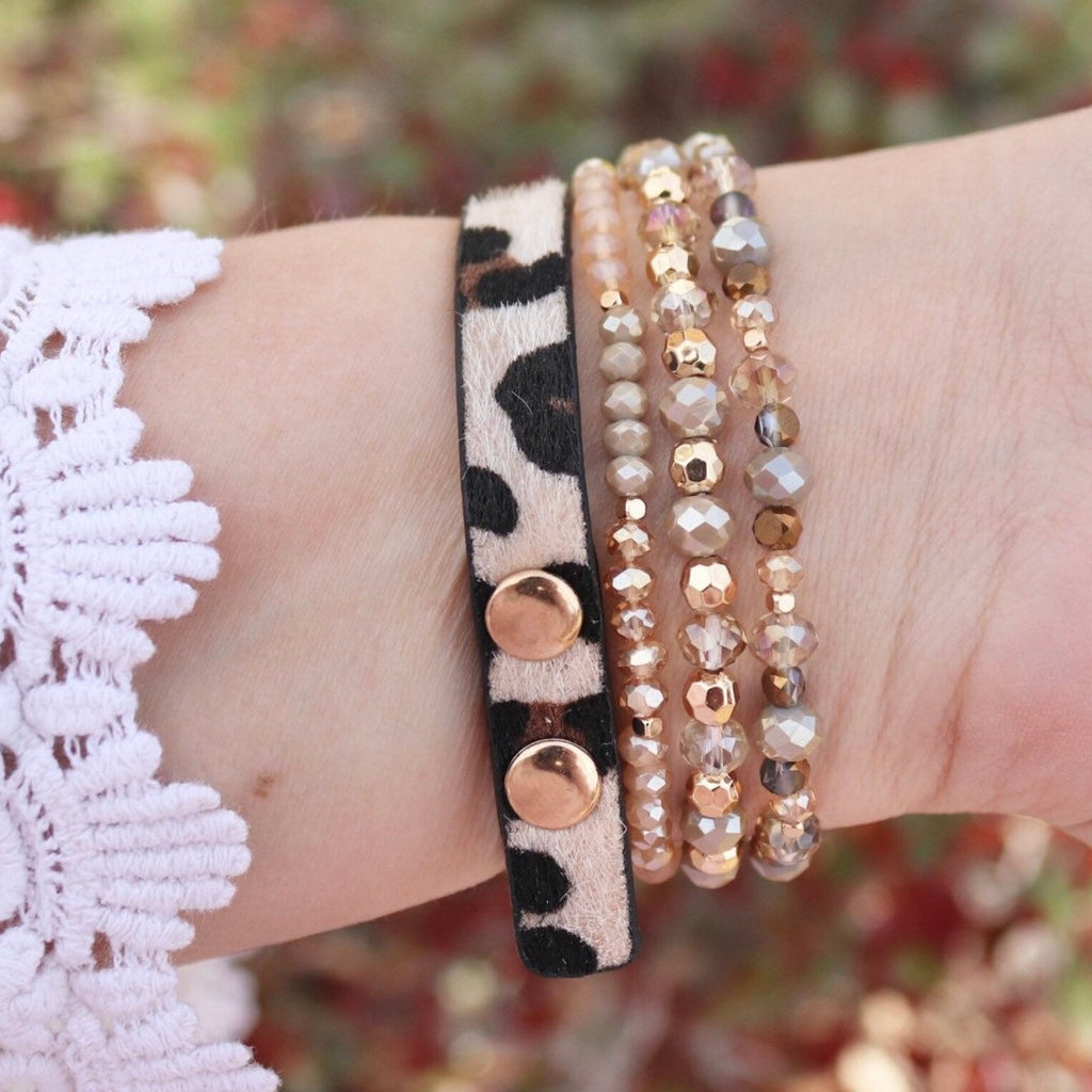 Correa Apple Watch, multi-hilos de perlas, para mujer, modelo Malia