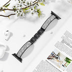 Correa Apple Watch, con lentejuelas, para mujer, modelo Douwa