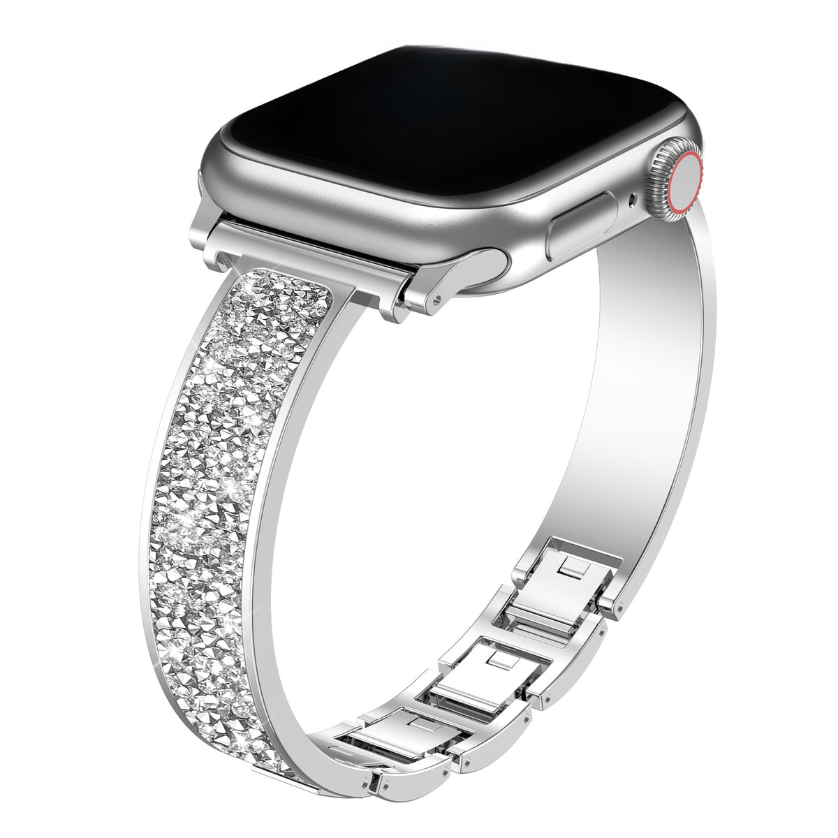 Correa Apple Watch, con lentejuelas, para mujer, modelo Douwa