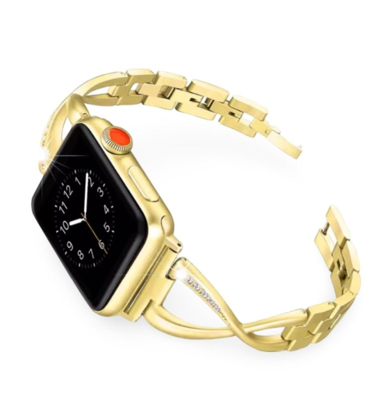Correa Apple Watch, engastada con óxido de circonio, para mujer, modelo Initia