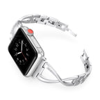 Correa Apple Watch, engastada con óxido de circonio, para mujer, modelo Initia