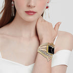 Correa de reloj inteligente multicapa, Apple Watch, adornada con un corazón y una piedra, para mujer, modelo Lazara