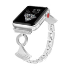 Correa en abanico, adornada con circonitas, modulable, para Apple Watch, modelo Katina