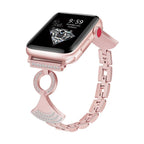 Correa en abanico, adornada con circonitas, modulable, para Apple Watch, modelo Katina