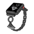 Correa en abanico, adornada con circonitas, modulable, para Apple Watch, modelo Katina