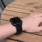 Correa de malla en V gruesa, irrompible, para Apple Watch, ajustable, modelo Forux