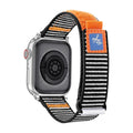 Correa de nailon a rayas, muy resistente, para Apple Watch, ajustable, modelo Dacota