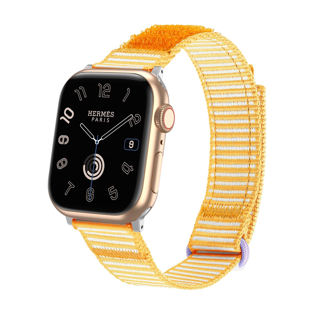 Correa de nailon a rayas, muy resistente, para Apple Watch, ajustable, modelo Dacota