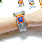 Correa de nailon a rayas, muy resistente, para Apple Watch, ajustable, modelo Dacota