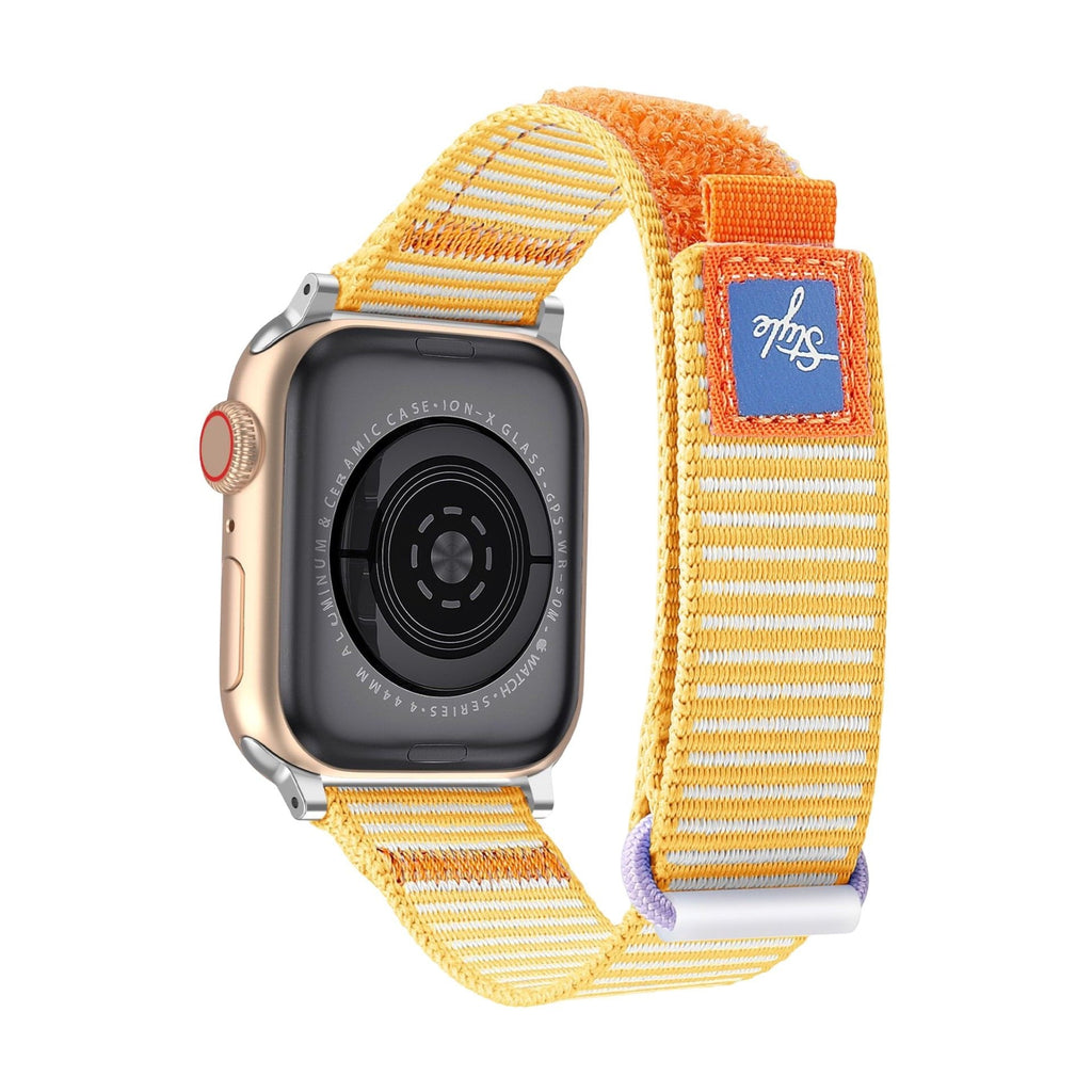 Correa de nailon a rayas, muy resistente, para Apple Watch, ajustable, modelo Dacota
