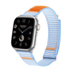 Correa de nailon a rayas, muy resistente, para Apple Watch, ajustable, modelo Dacota