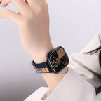 Correa de nylon tejido para Apple Watch, motivo geométrico pixelado, hebilla de espiga, modelo Aréna