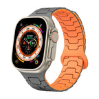 Correa de silicona de aspecto técnico, alta resistencia, para Apple Watch, ajustable, modelo Ditrix