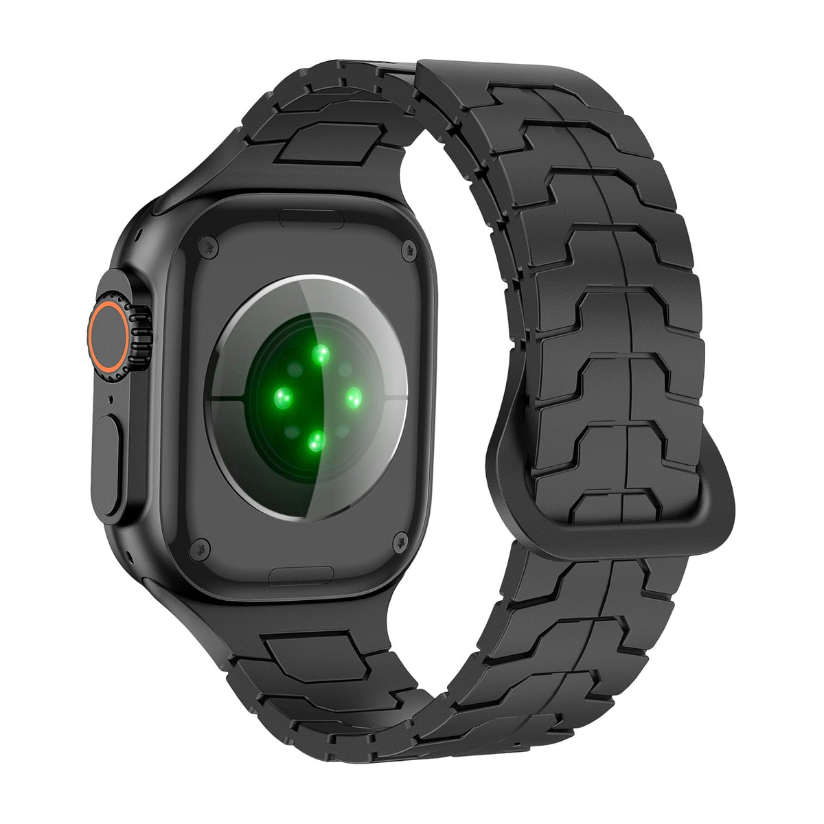 Correa de silicona de aspecto técnico, alta resistencia, para Apple Watch, ajustable, modelo Ditrix