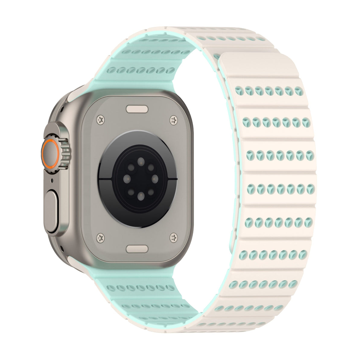 Correa de silicona técnica transpirable, cierre magnético, para Apple Watch, ajustable, modelo Fatal