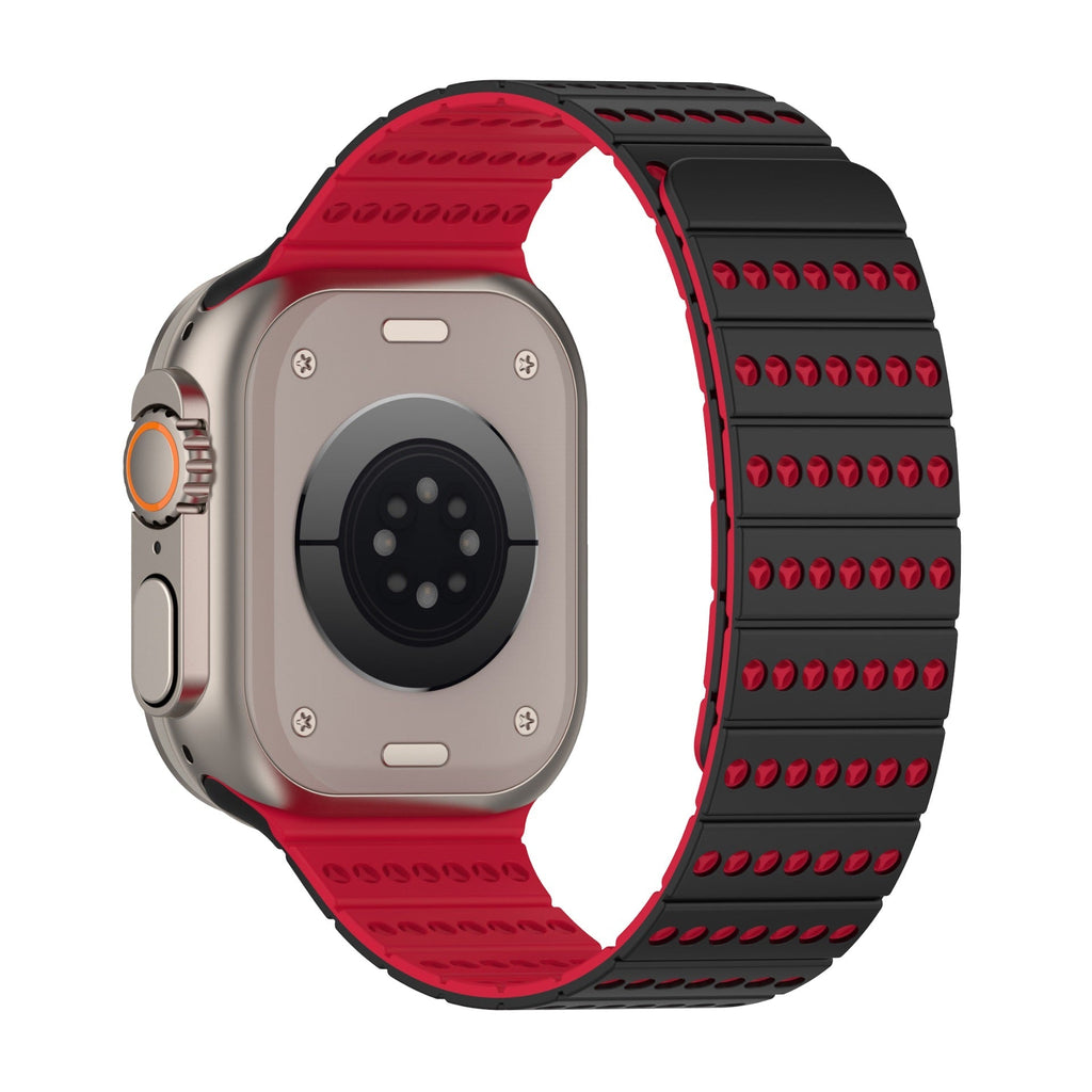Correa de silicona técnica transpirable, cierre magnético, para Apple Watch, ajustable, modelo Fatal
