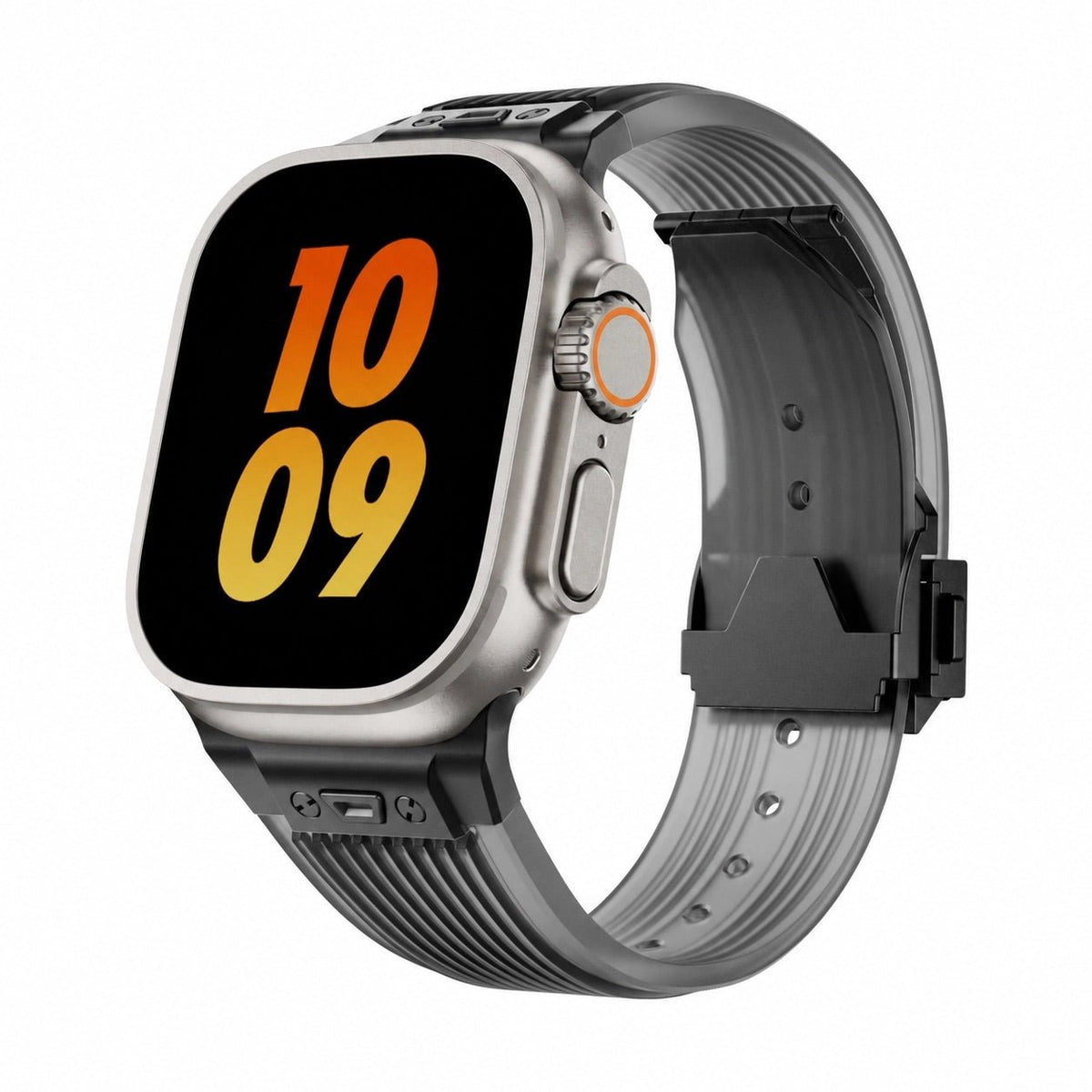 Correa de silicona transparente para Apple Watch, hiperresistente, ajustable, modelo Cristo