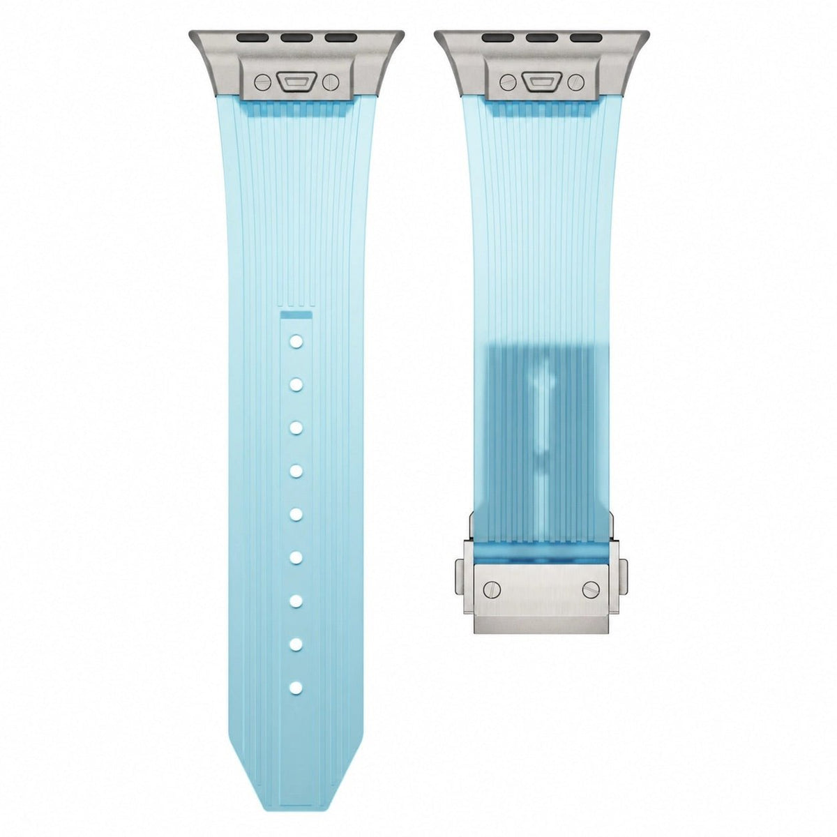 Correa de silicona transparente para Apple Watch, hiperresistente, ajustable, modelo Cristo