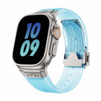 Correa de silicona transparente para Apple Watch, hiperresistente, ajustable, modelo Cristo