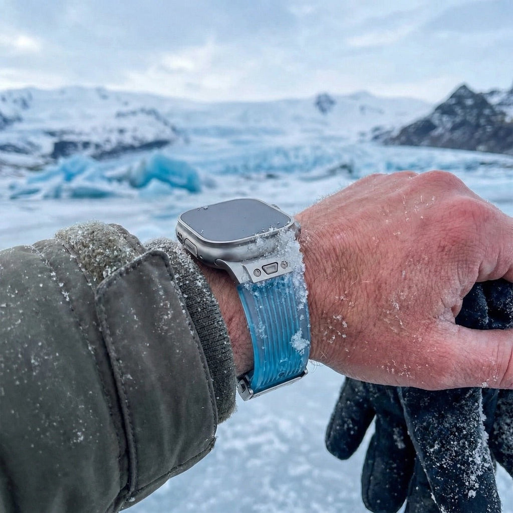 Correa de silicona transparente para Apple Watch, hiperresistente, ajustable, modelo Cristo
