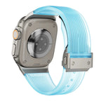 Correa de silicona transparente para Apple Watch, hiperresistente, ajustable, modelo Cristo