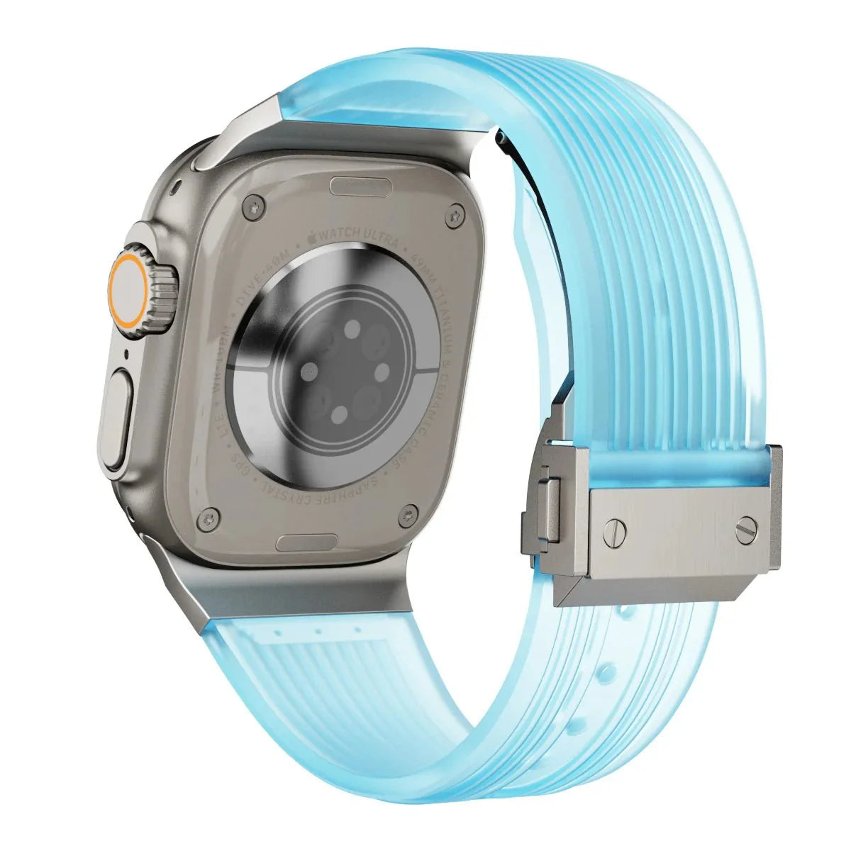 Correa de silicona transparente para Apple Watch, hiperresistente, ajustable, modelo Cristo