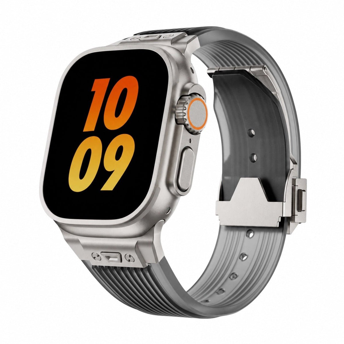 Correa de silicona transparente para Apple Watch, hiperresistente, ajustable, modelo Cristo