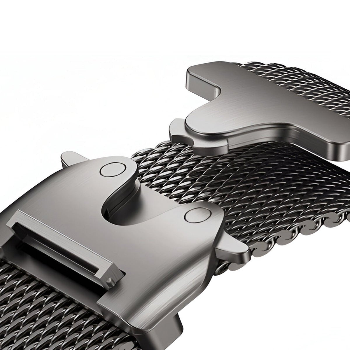Correa de malla milanesa de acero inoxidable para Apple Watch con cierre táctico, modelo Raeko