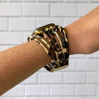 Correa de reloj Apple Watch leopardo, material sintético flexible y metal dorado, accesorio de moda ajustable para mujer, modelo Sabor