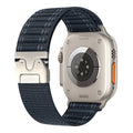 Correa de nailon ajustable para reloj Apple Watch, hebilla paracaídas, cierre táctico, modelo Riven