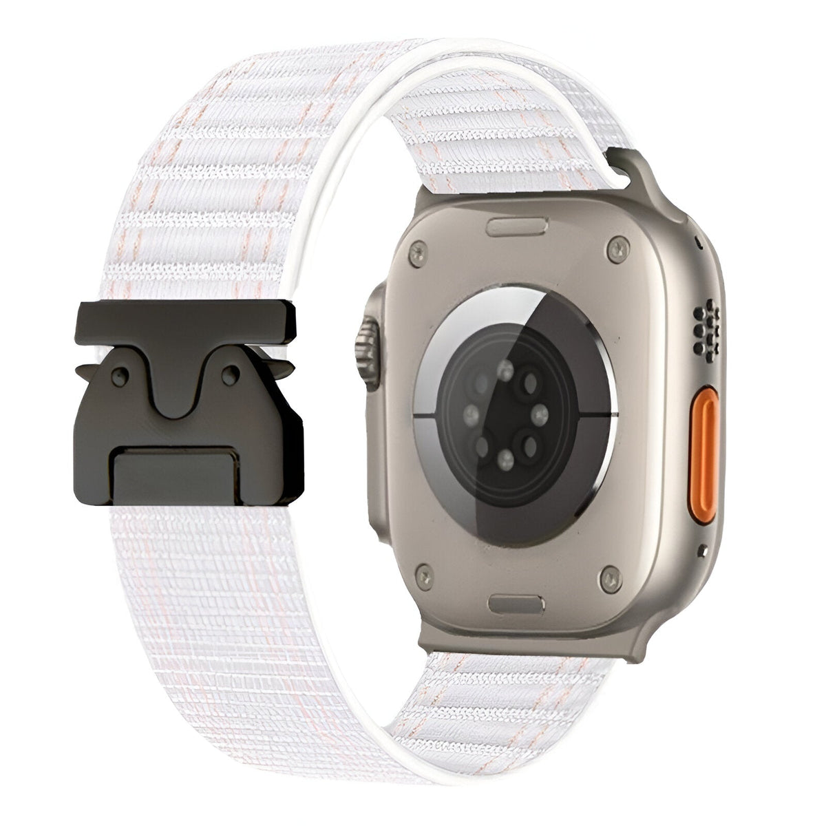Correa de nailon ajustable para reloj Apple Watch, hebilla paracaídas, cierre táctico, modelo Riven