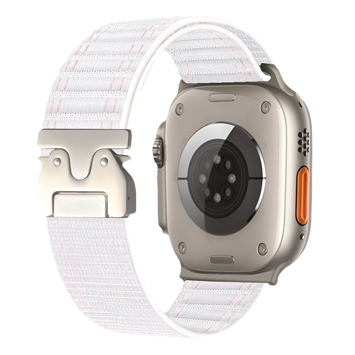 Correa de nailon ajustable para reloj Apple Watch, hebilla paracaídas, cierre táctico, modelo Riven